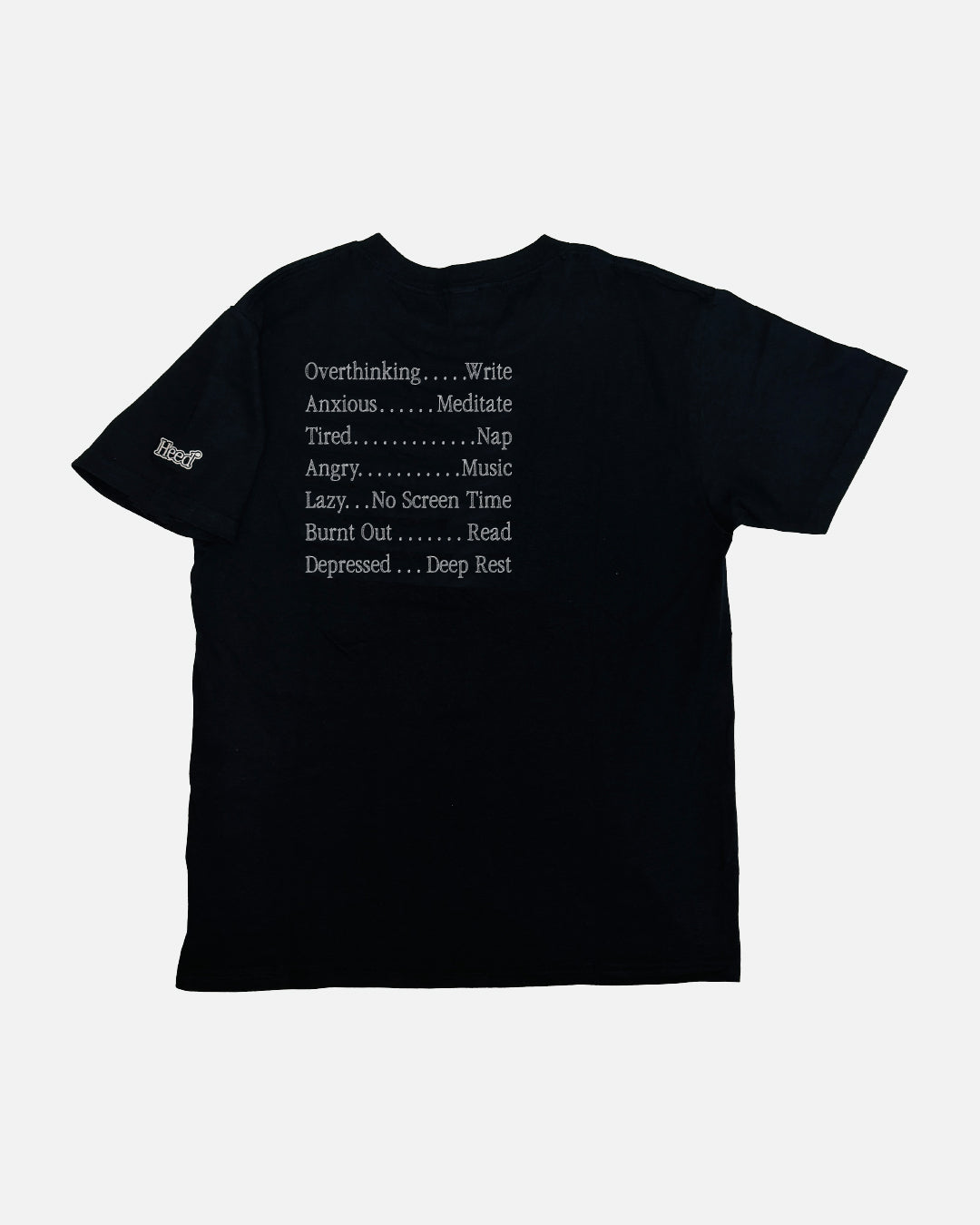 LIFE RULES TEE - Black