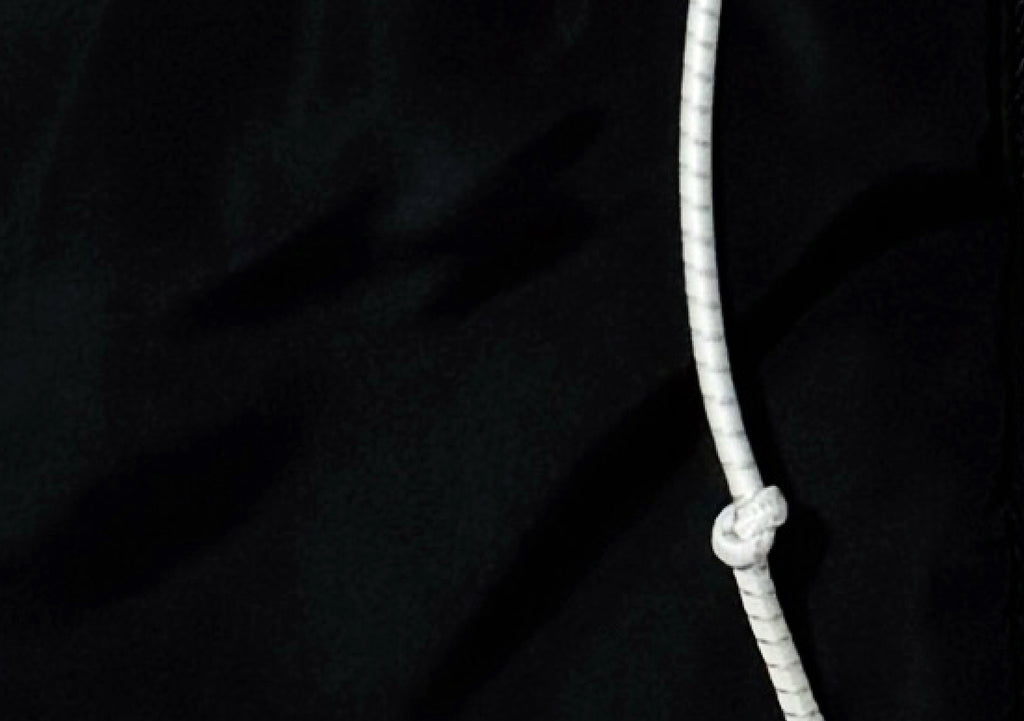 Adjustable Hoodie for Introvert Days - Pre-order now and experience the comfort and solace of your own private sanctuary. Stay warm this winter with our unisex hoodie featuring an oversized Heed tag and 3M reflective bungee cord detail. Designed and screen printed in Hong Kong.