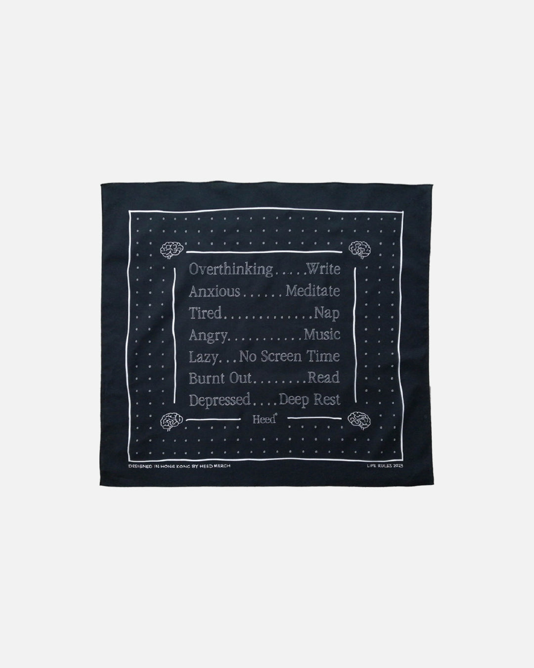 LIFE RULES BANDANA
