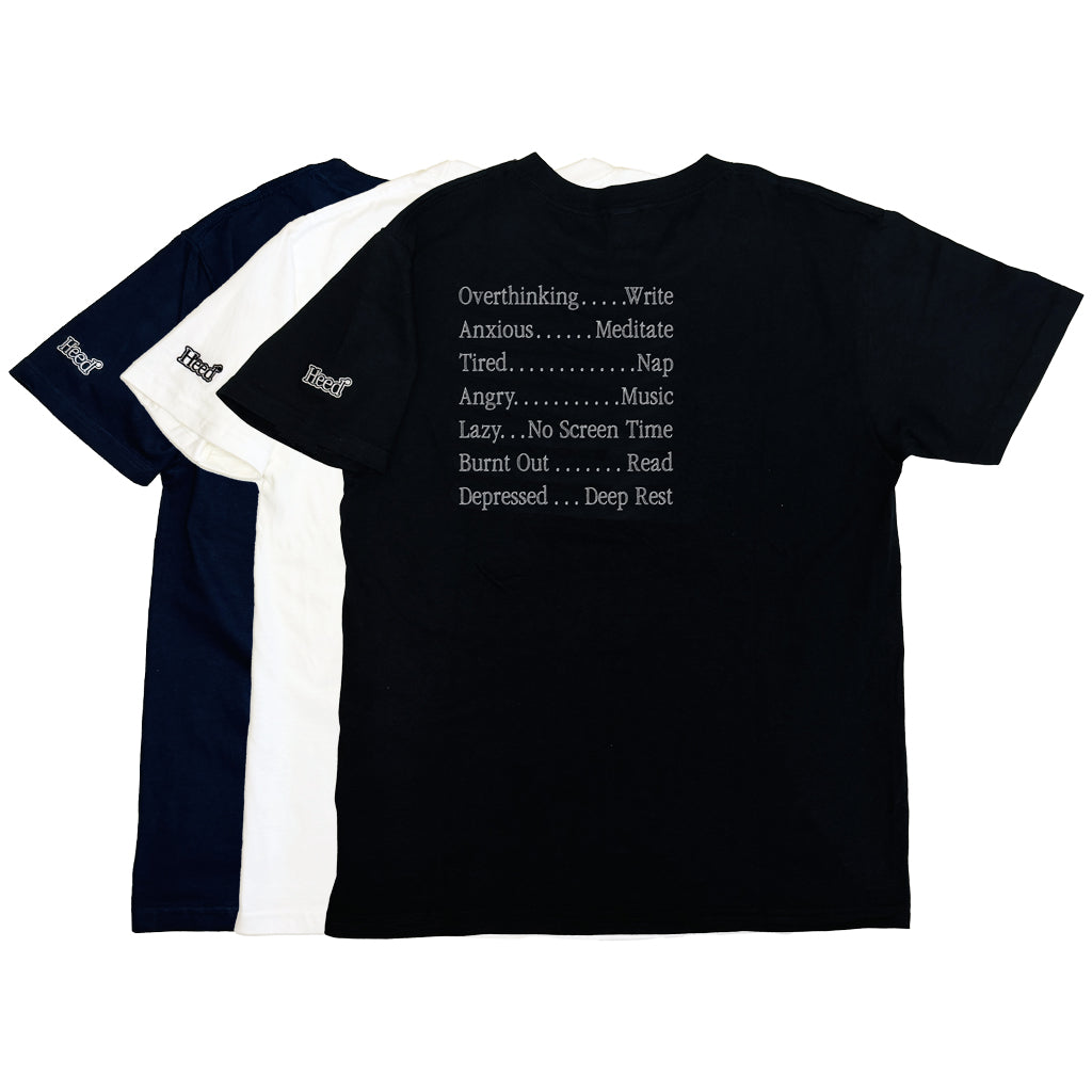 LIFE RULES TEE - Black