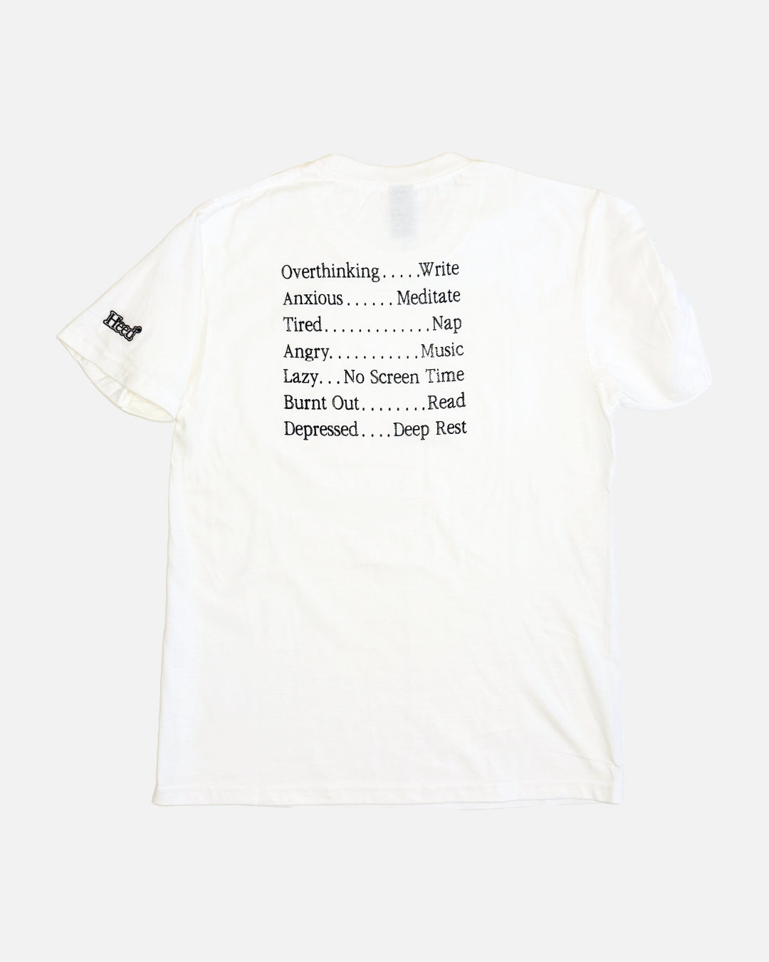 LIFE RULES TEE - White